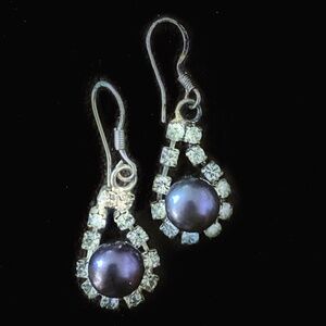 Purple Stone Earrings